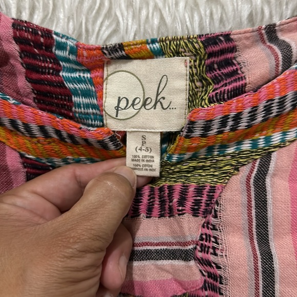 Peek kids boho multi colored top size small - Picture 3 of 7